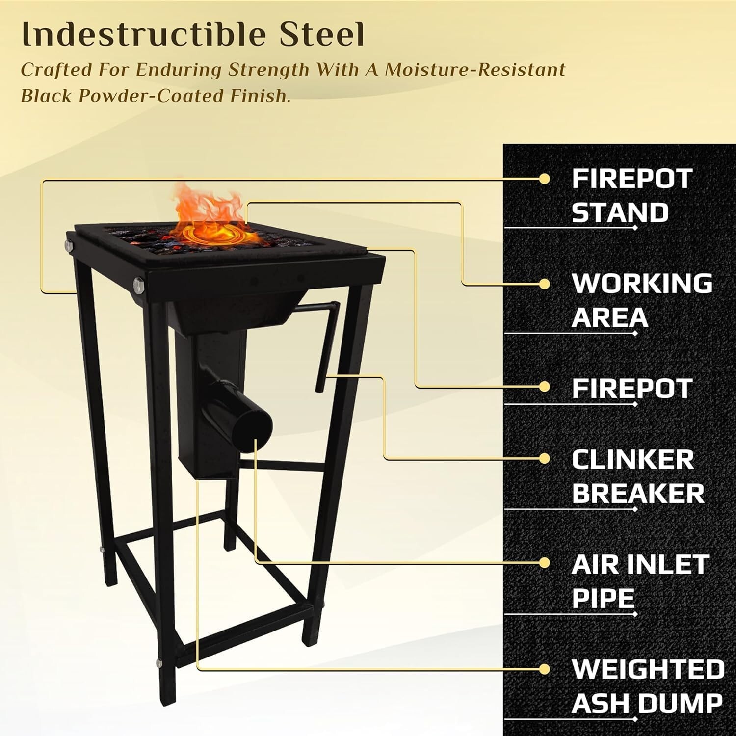 Blacksmithing Welded Firepot Coal Forge 10 x12 Inch Blacksmith Forging Tools
