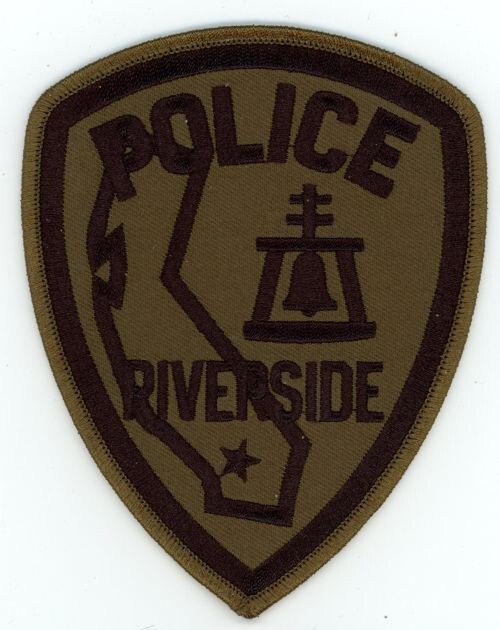 CALIFORNIA CA RIVERSIDE POLICE SUBDUED SWAT STYLE NICE SHOULDER PATCH SHERIFF