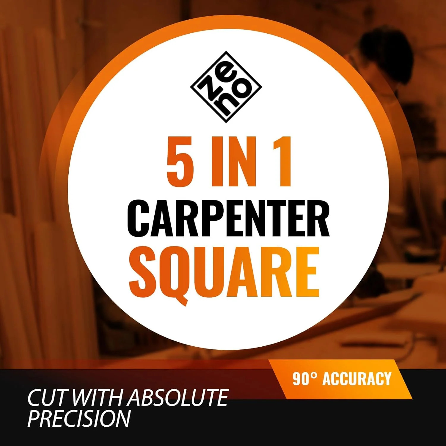 Carpenter Square 7" All-in-1 Multi-Purpose Tools: Carpenter Pencils, Extra Lead