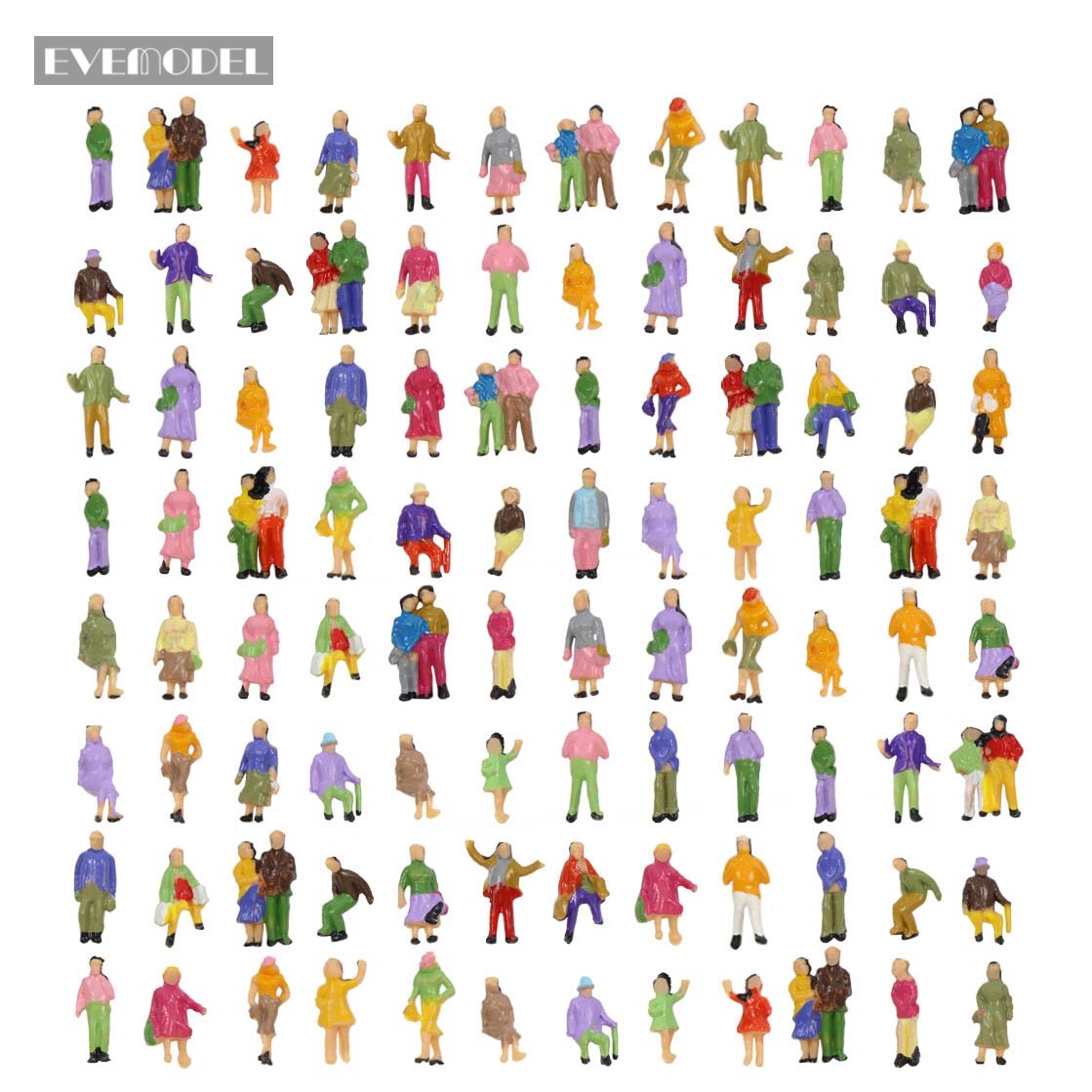 P150W Model Trains 1:150 Scale Painted Figures N Scale