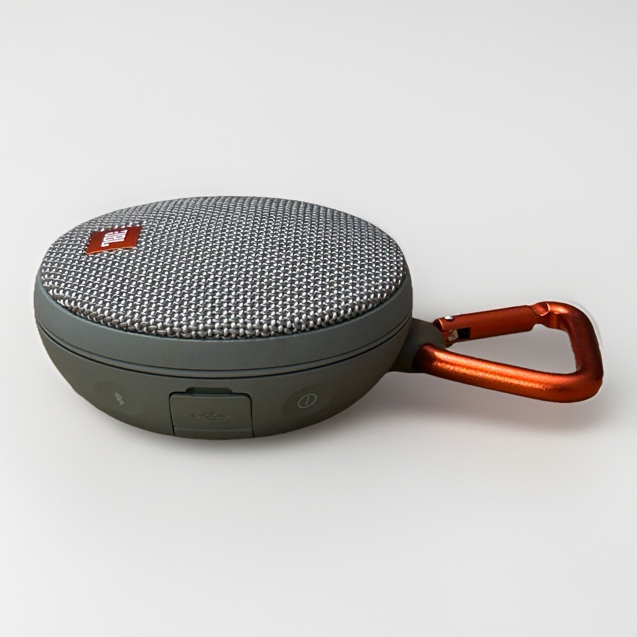 JBL CLIP 2 Waterproof Portable Bluetooth Speaker Gray Tested & Working