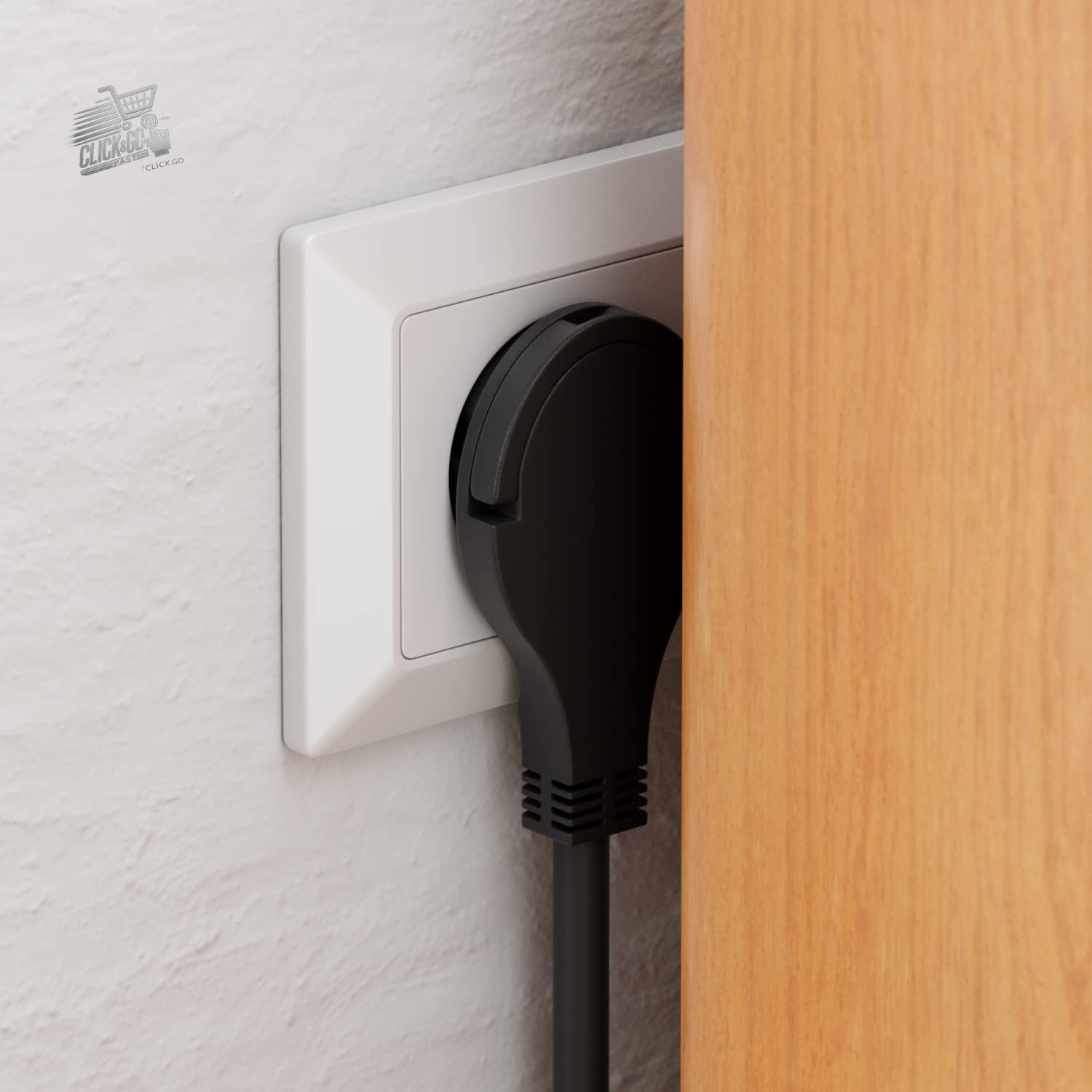 3 Outlet Compartments With Flat Connector Electrical Cable for Inter
