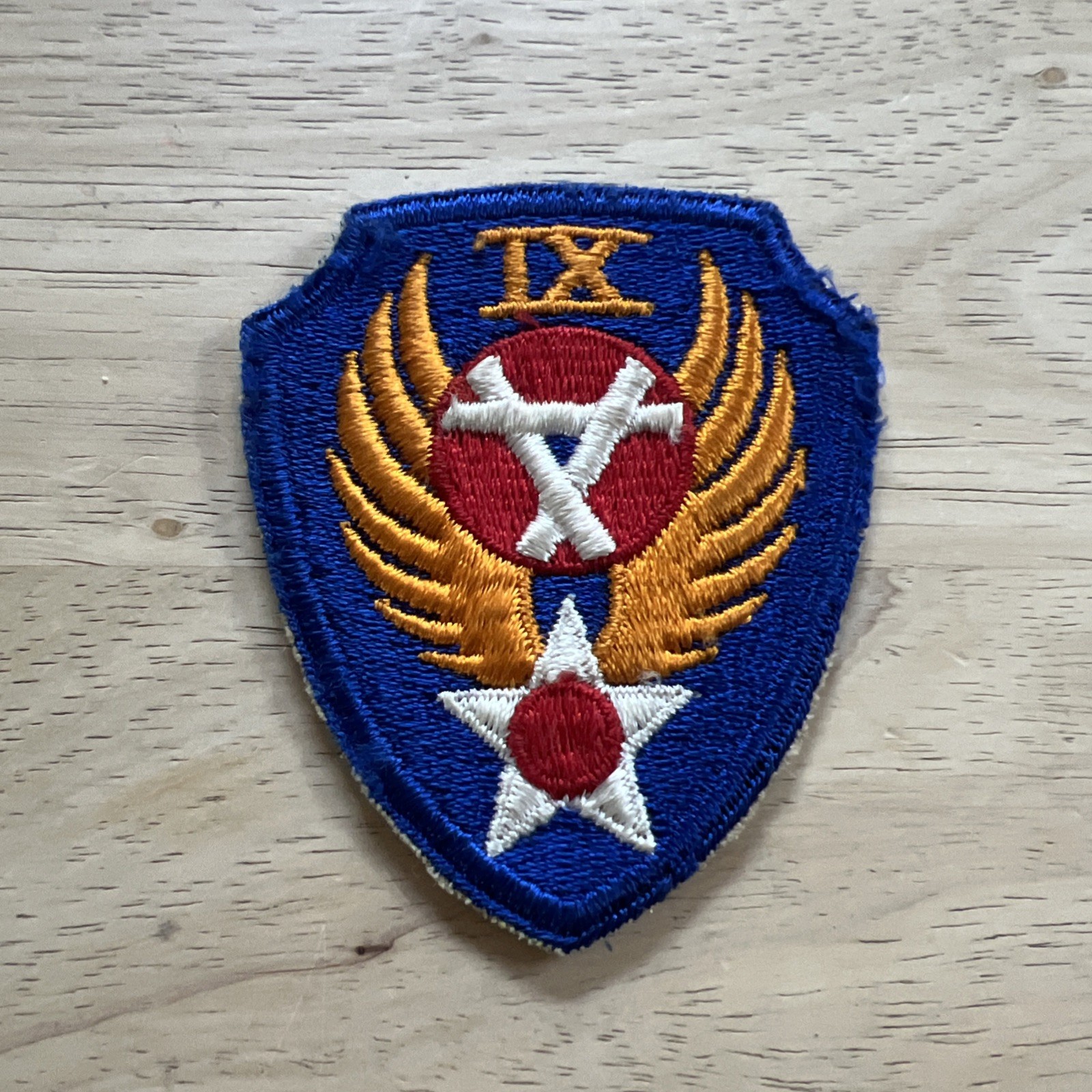 WW2 US Army Air Force 9th Engineer Command Cut Edge SSI Patch AAF No Glow