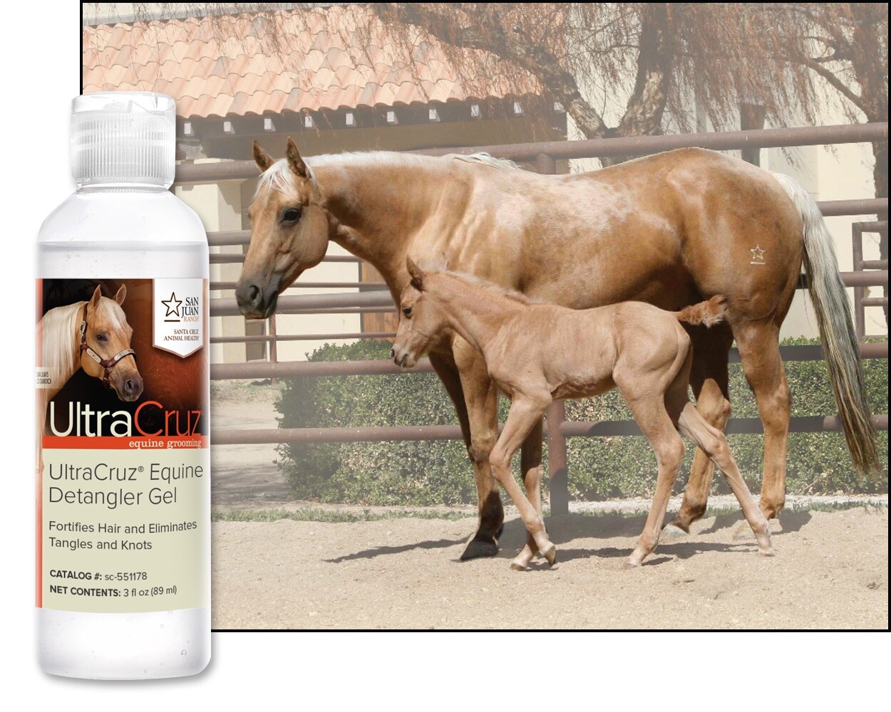 Equine Detangler Gel, 3 oz
