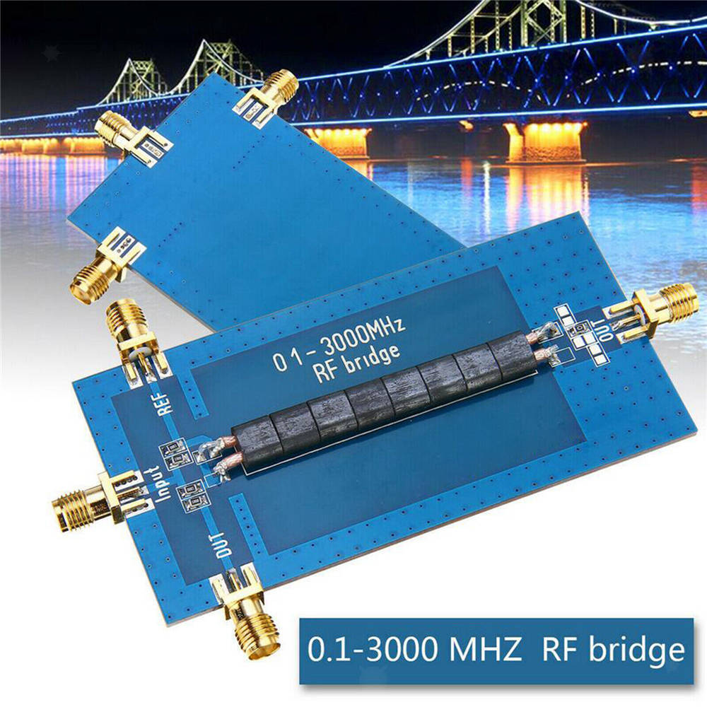 RF SWR Reflection Bridge 0.1-3000MHZ Aerial Analyzer VHF UHF VSWR Return Loss AO