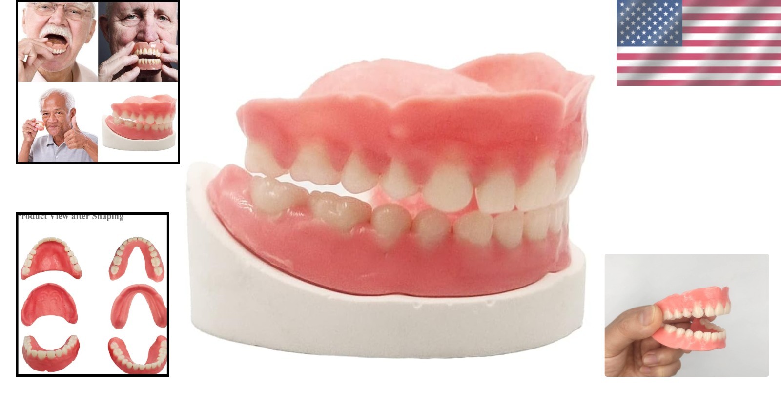 Custom DIY Denture Kit: Medium & Large Mouth Fitting