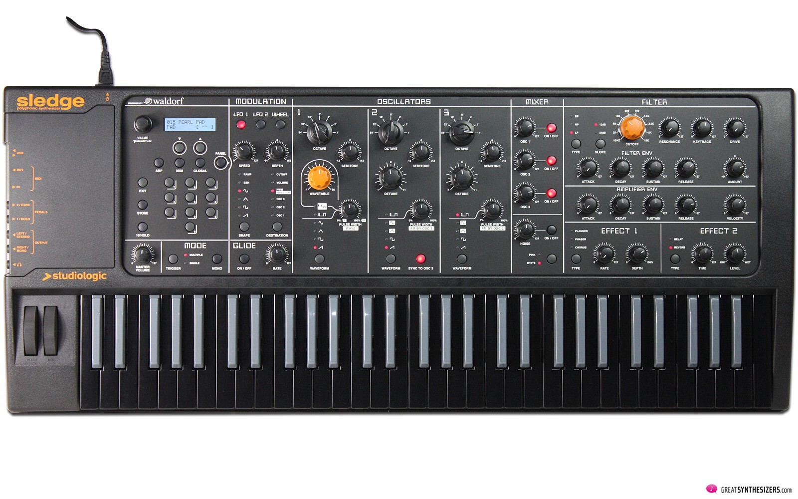 Studiologic Sledge  Black Edition Synthesizer Synth 61key Keyboard  ARMENS