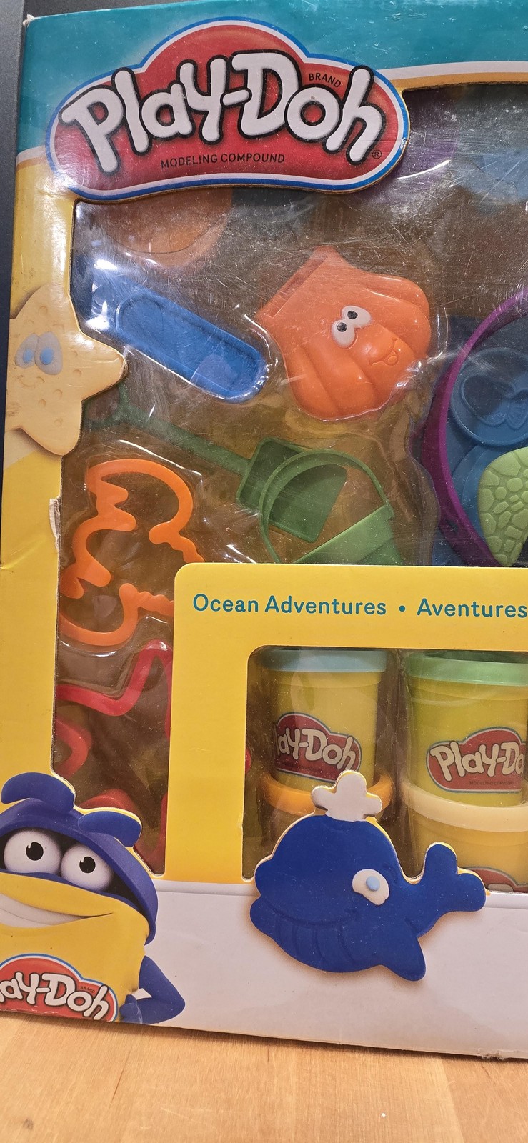 Play-Doh Ocean Adventures Modeling Compound Playset 10 Cans Turtle Hasbro Set