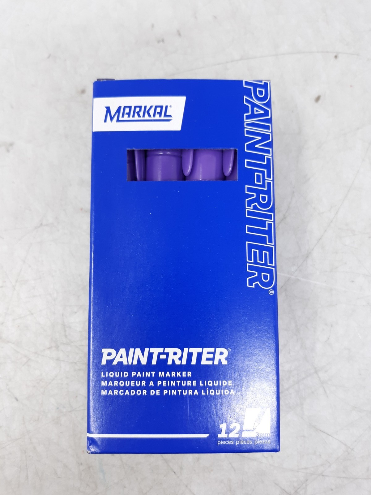 Markal Paint-Riter Valve Action Paint Marker Purple/Violet 12pk