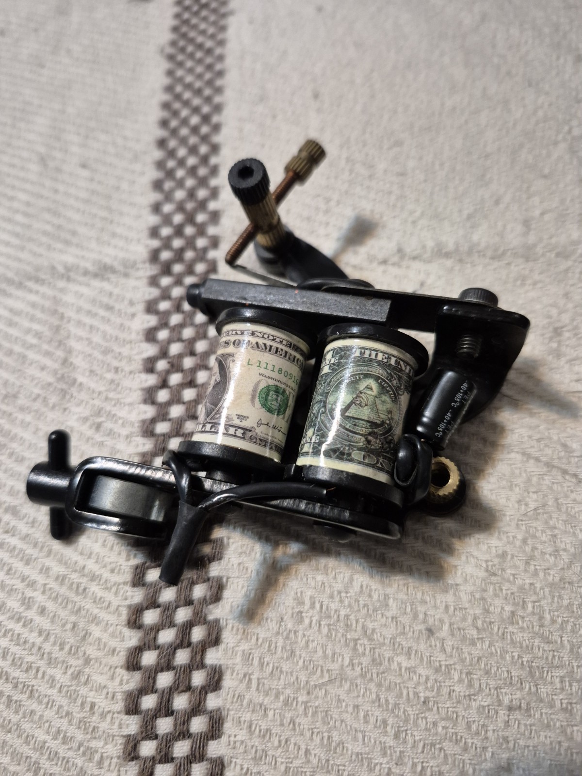 Money Roll Tattoo Machine Black