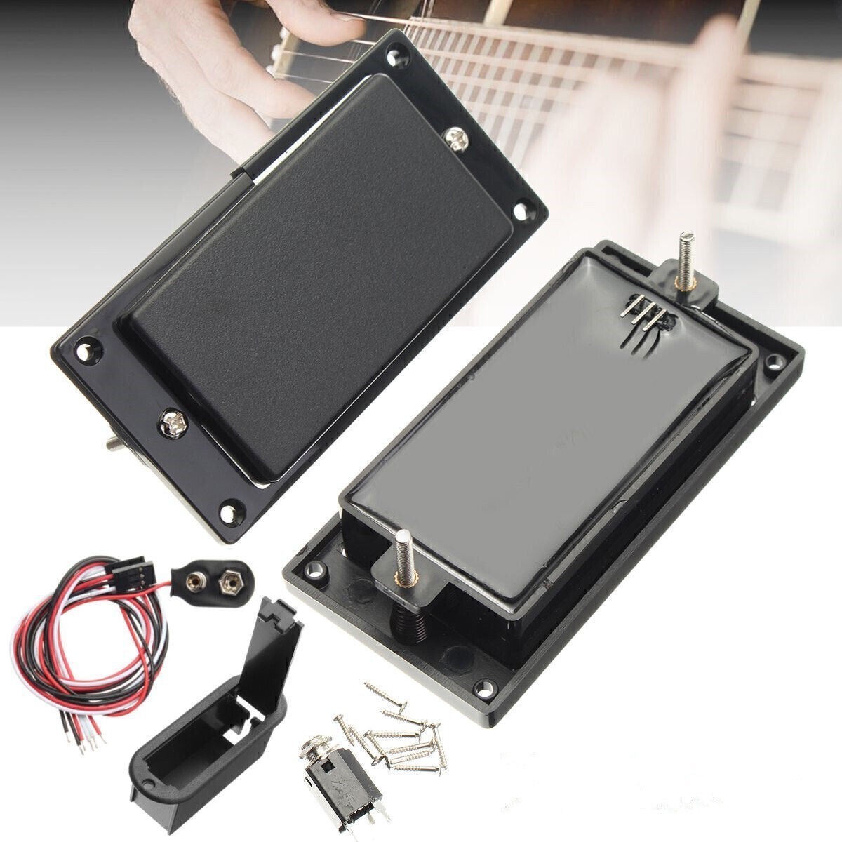Guitar 2 Active Humbucker Pickup Set 81/85 Enclosed Pickup w/ 2 Coil Line
