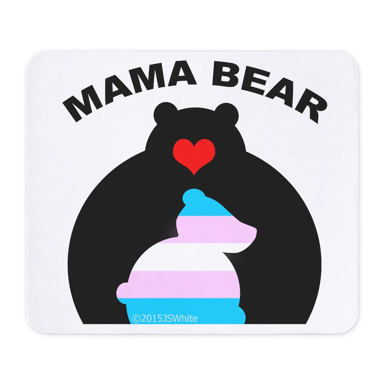 CafePress Mama Bear Trans Mousepad  (1603018818)