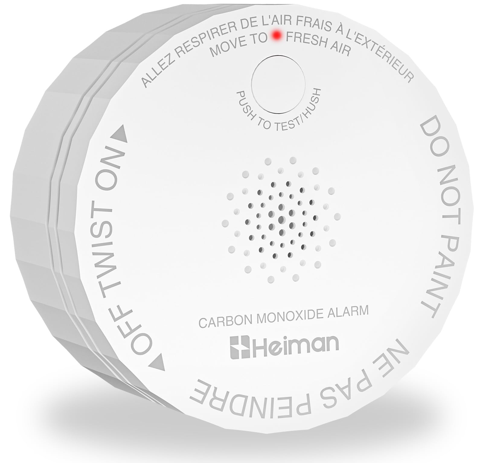 Heiman Carbon Monoxide Detectors, Mini CO Mini, 1 Pack （Standalone Model）
