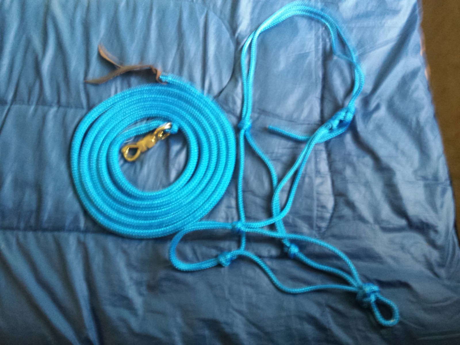 SOFT 2-KNOT HALTER, 12' LEAD ROPE W/TWIST SNAP FOR PARELLI TRAINING
