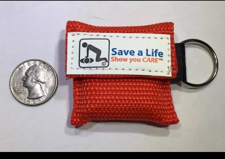 CPR Mask Keychain Medical CPR Rescue Masks Save A Life EMT NEW