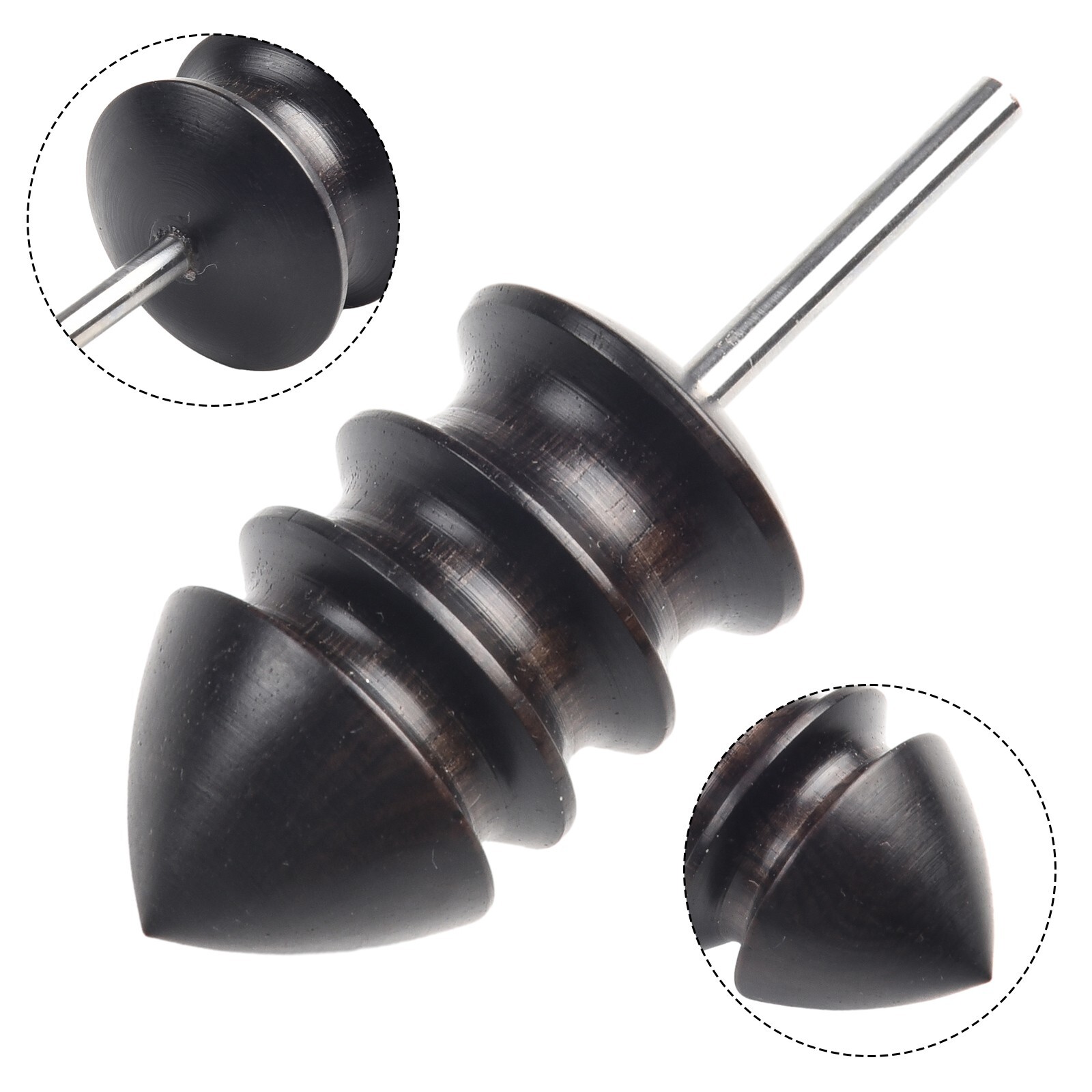 4pcs Leather Burnisher Bits for Rotary Tool Leather Burnishing Polished Heads