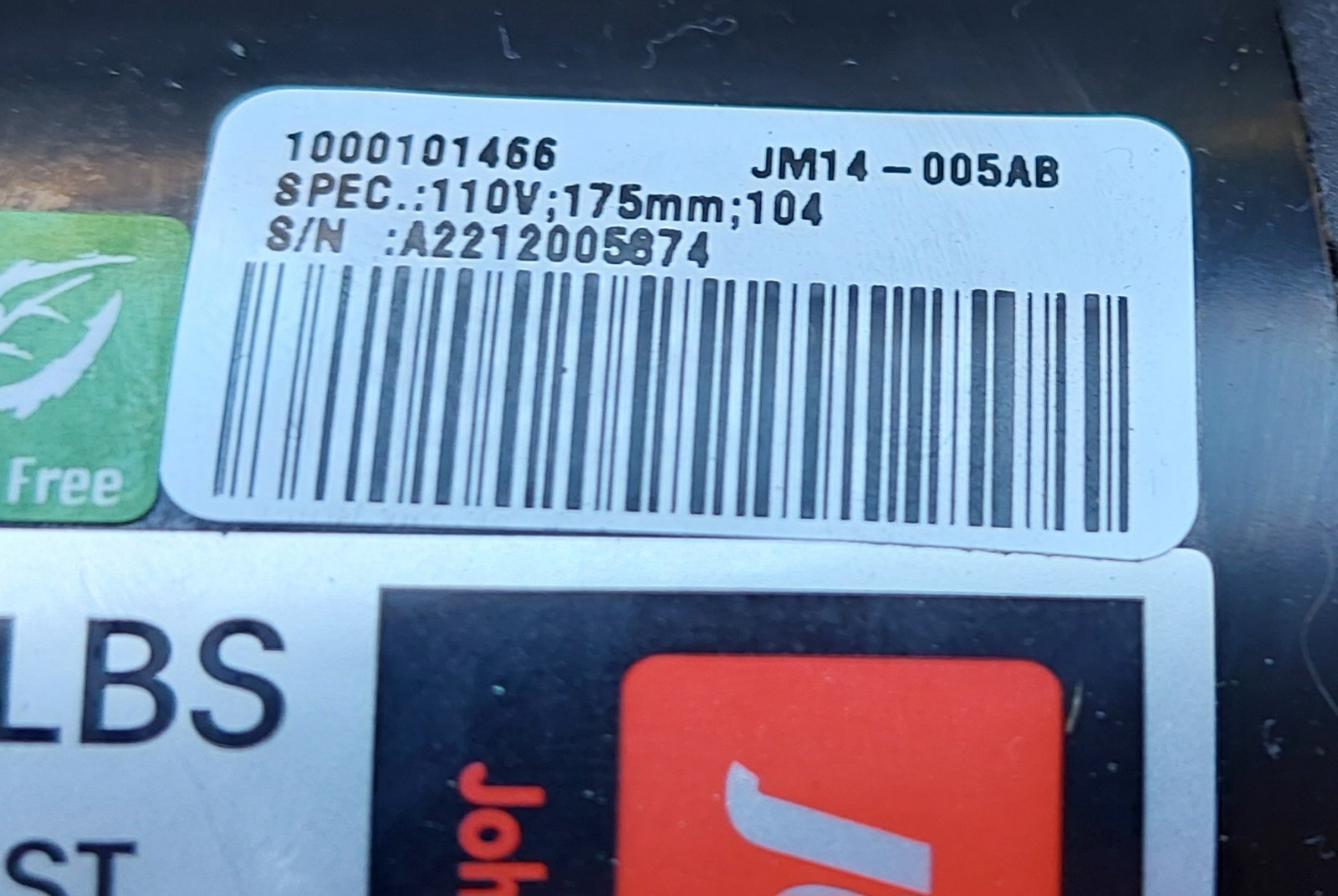 Johnson Elevation Motor For Horizon Elliptical 7.0 AE JM14-005AB