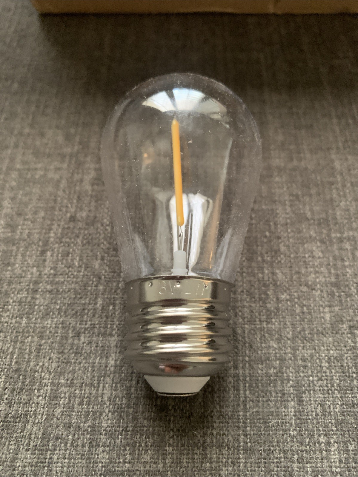 Energy-Efficient S14 LED String Light Bulbs Replacement Solar-Powered, 16 Bulbs