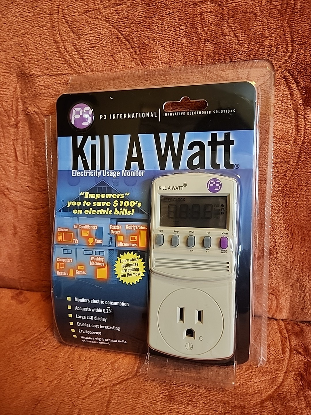 P3 International Kill-A-Watt Electricity Usage Monitor P4400 New Sealed