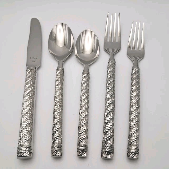 Lenox Aerin Cable Twist Harborside 18/10 Stainless Flatware CHOICE u CHOOSE New