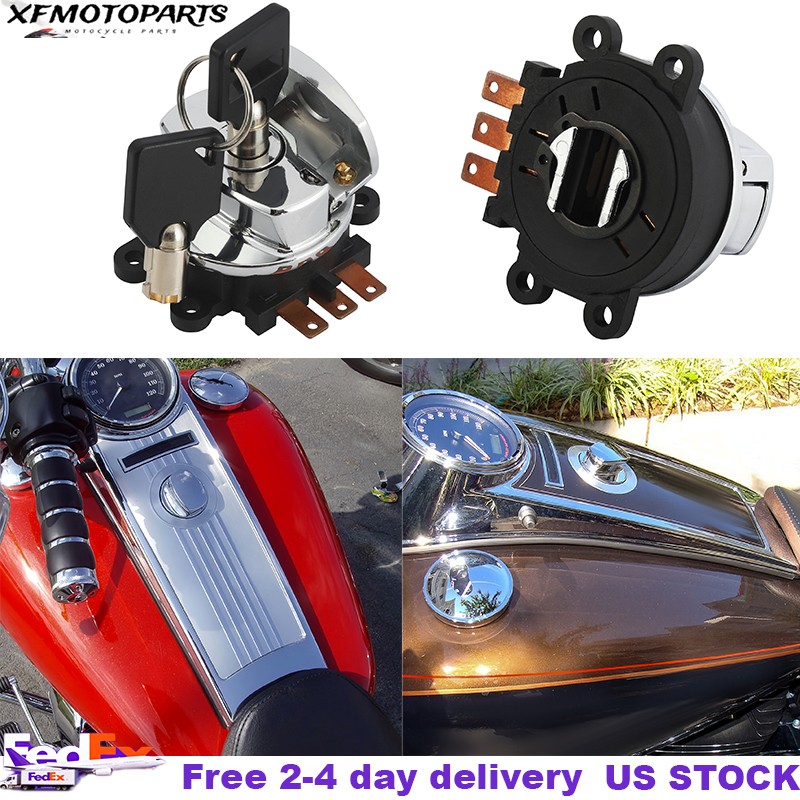 Ignition lock Switch Key Fit For Dyna Road King Softail Heritage 71313-96A 01-93