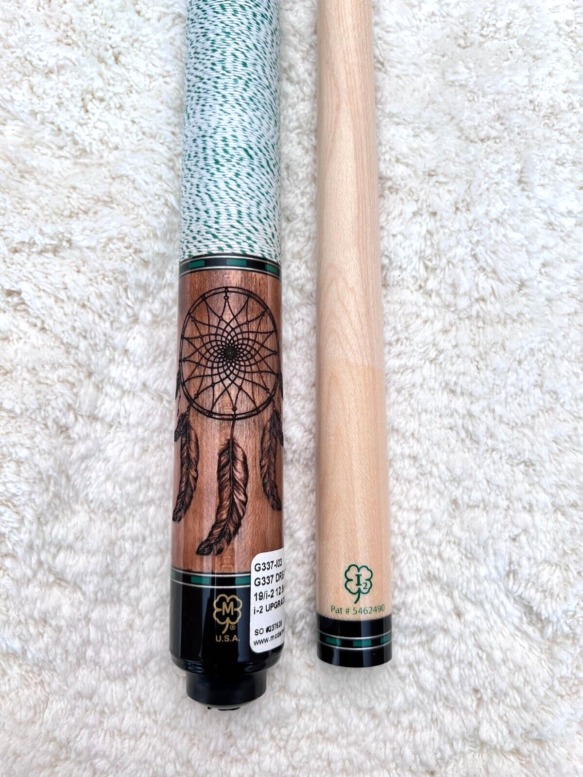 McDermott G337 Dreamcatcher Pool Cue w/i-2 High Performance Shaft FREE HARD CASE