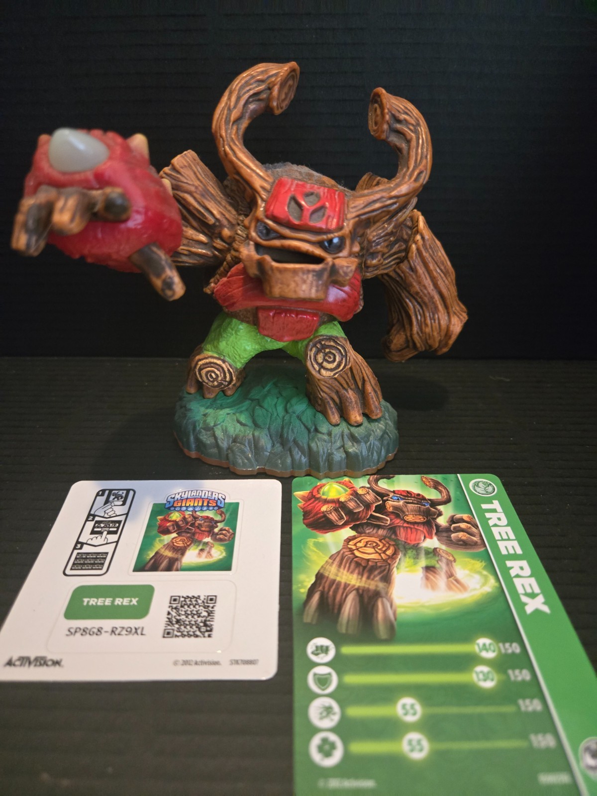 Skylander's GIANTS TREE-REX w/card and sticker/code