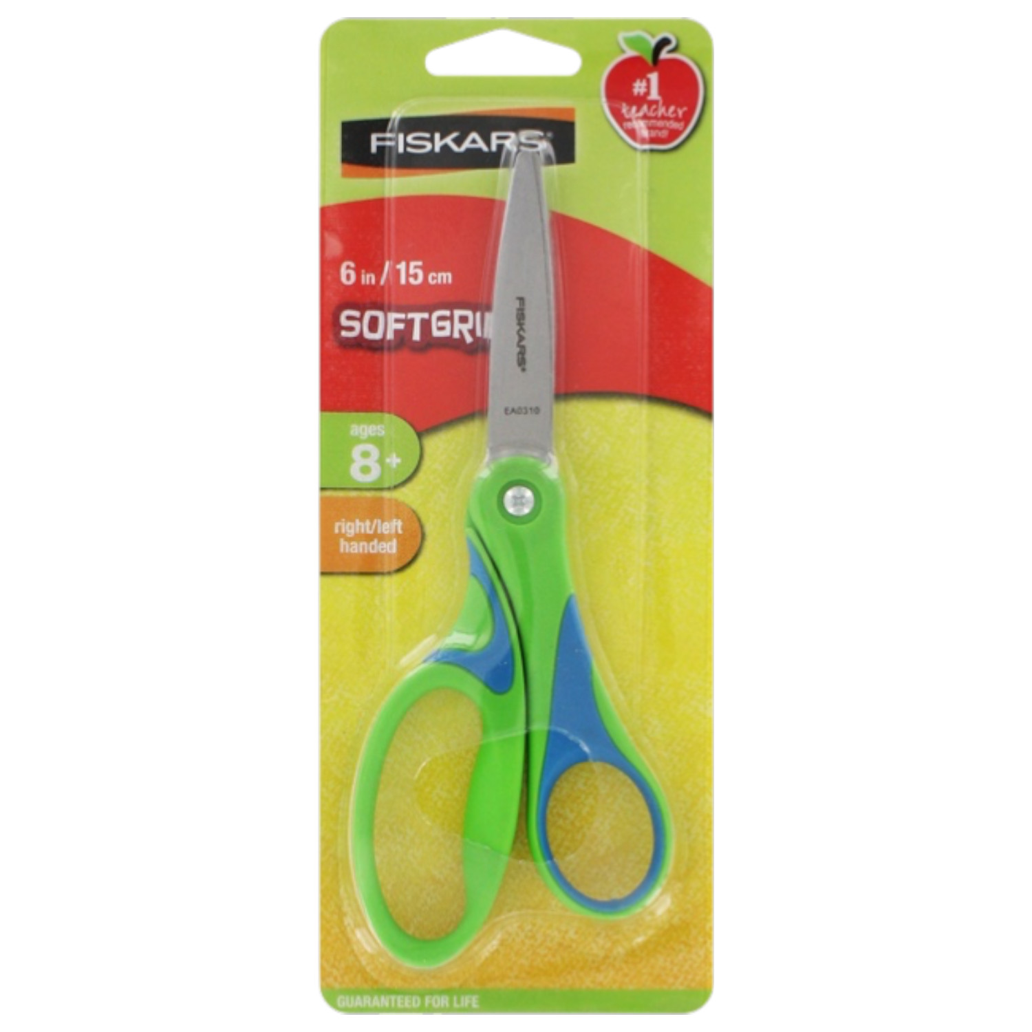 Fiskars 12-946 Big Kids 6-Inch Softgrip Student Scissors, Right/Left Handed