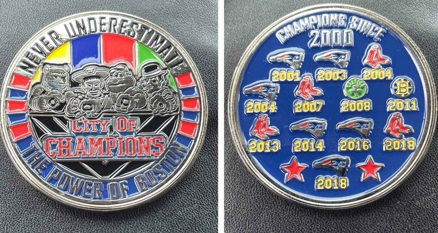 Boston City of Champions Challenge coin