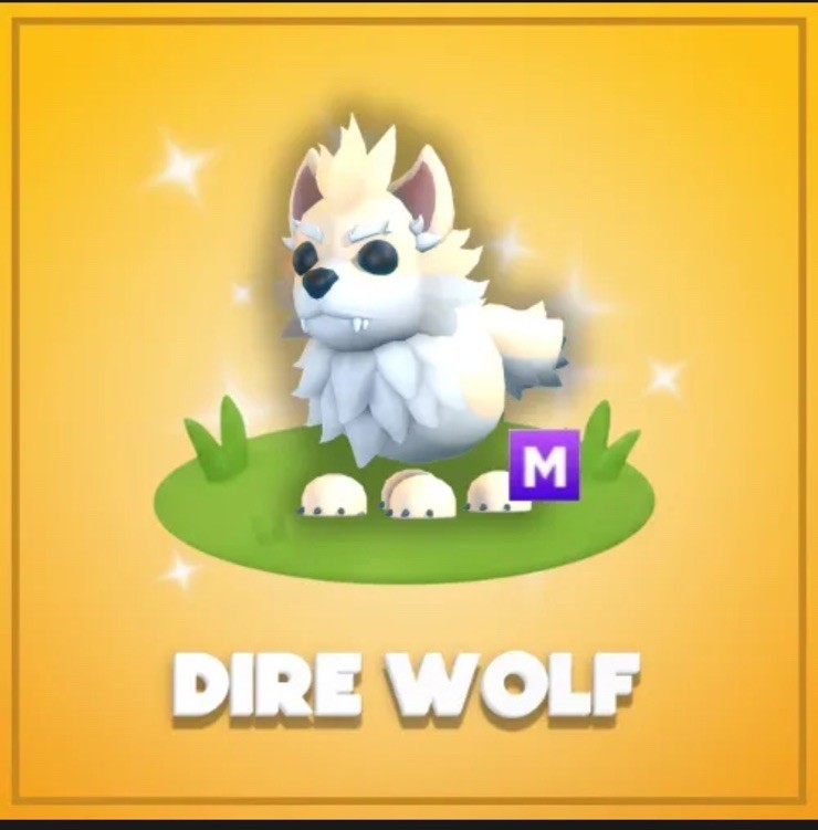 Adopt A Pet from Me - Mega Dire Wolf - Mega Neon