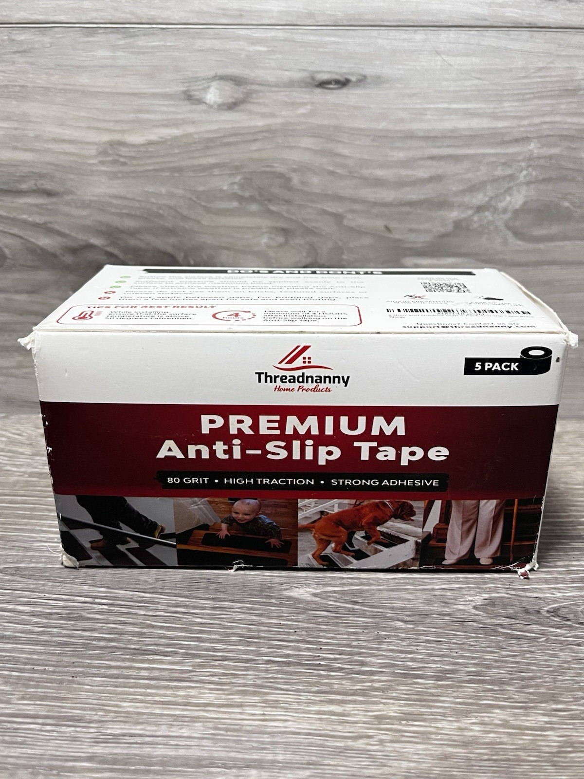Threadnanny Premium Anti-Slip Tape, 5-Pack, X00141G23H