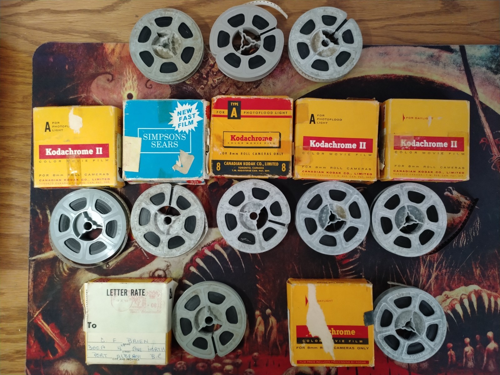 Vintage Kodachrome II (25ft 8mm) Metal & Plastic Reels 1960's Home Movies