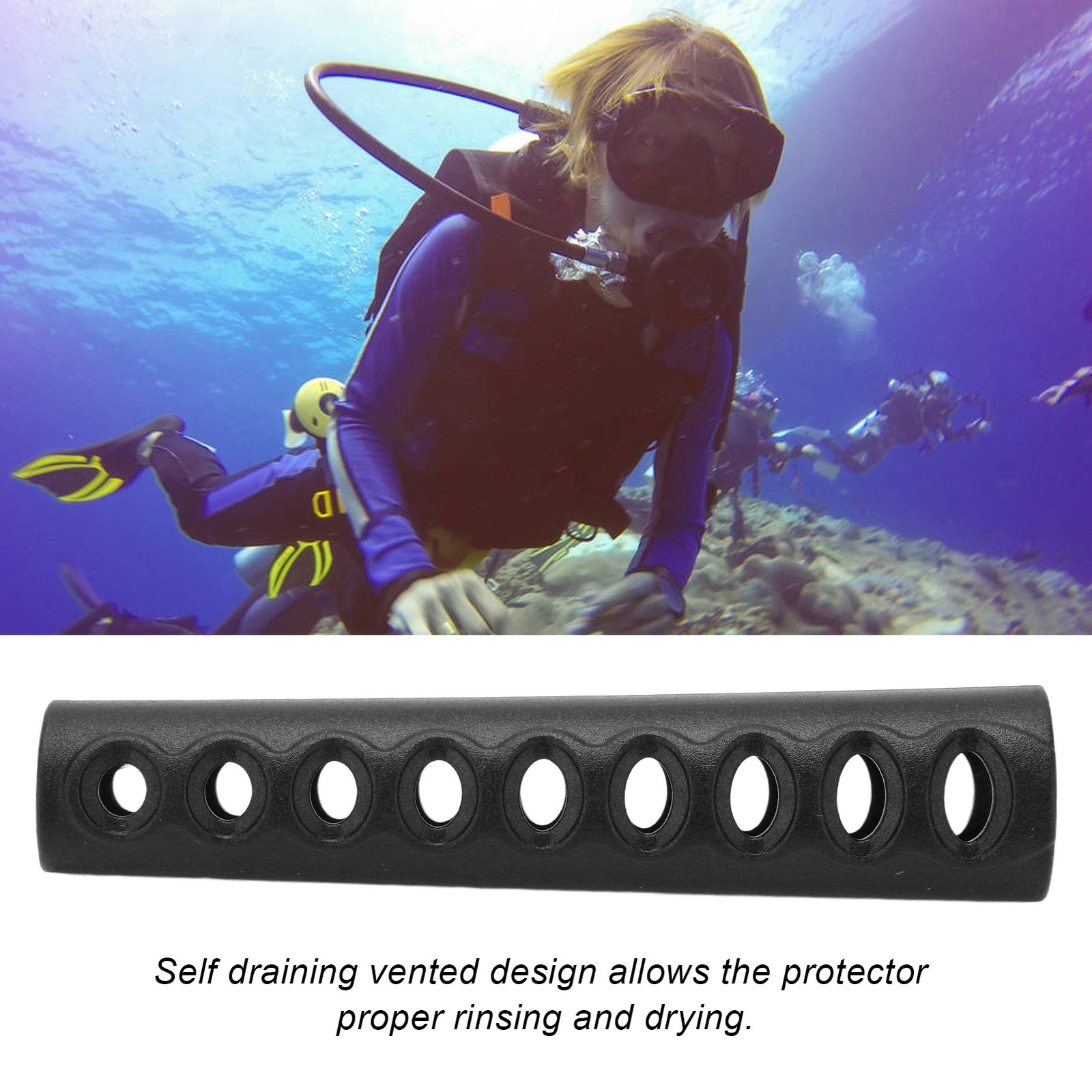 Long Regulator Hose Protector Scuba Diving Vented Regulator Hose Protector
