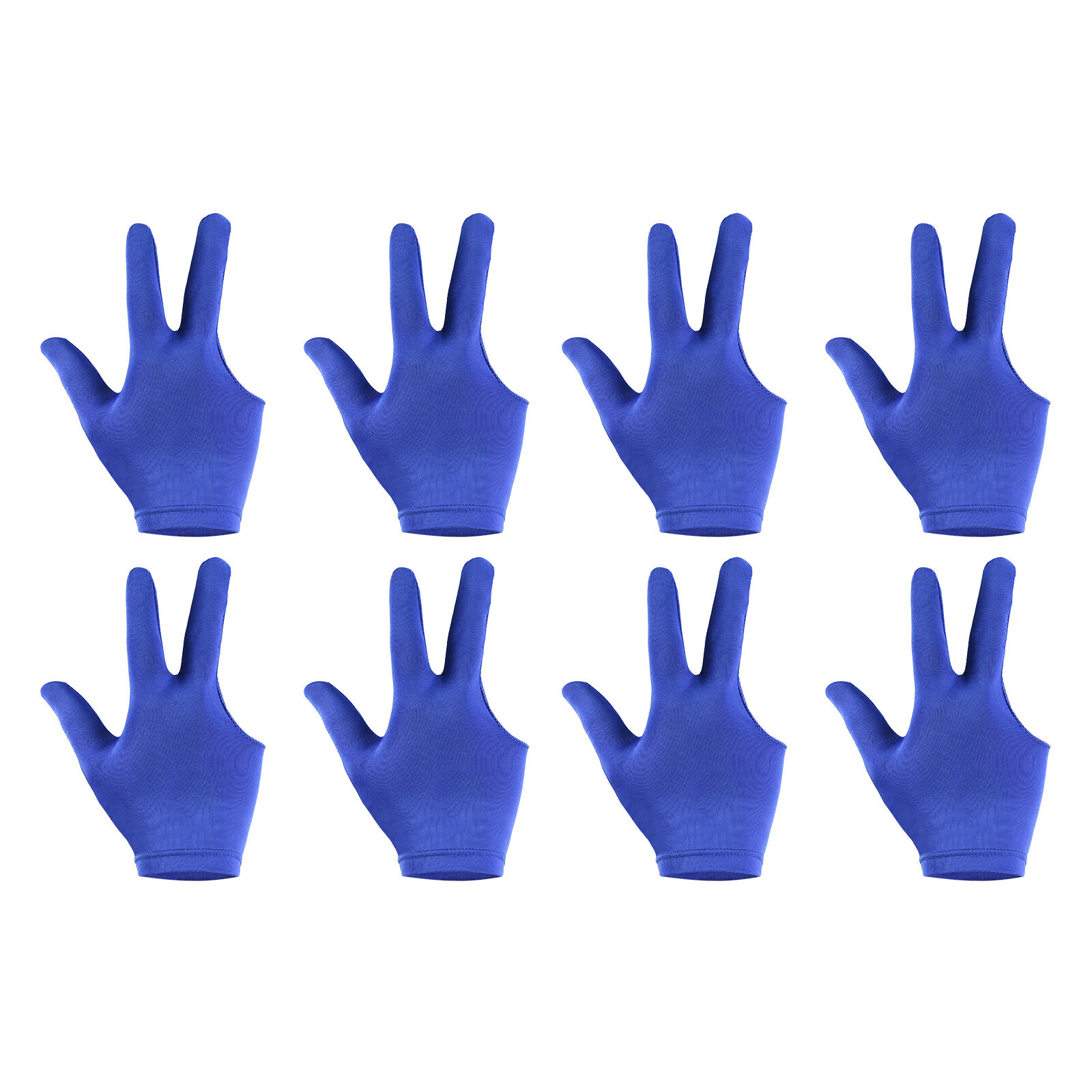 Left Pool Hand Gloves Fingers Pool Blue 3 8Pcs Billiard Snooker Gloves Cue