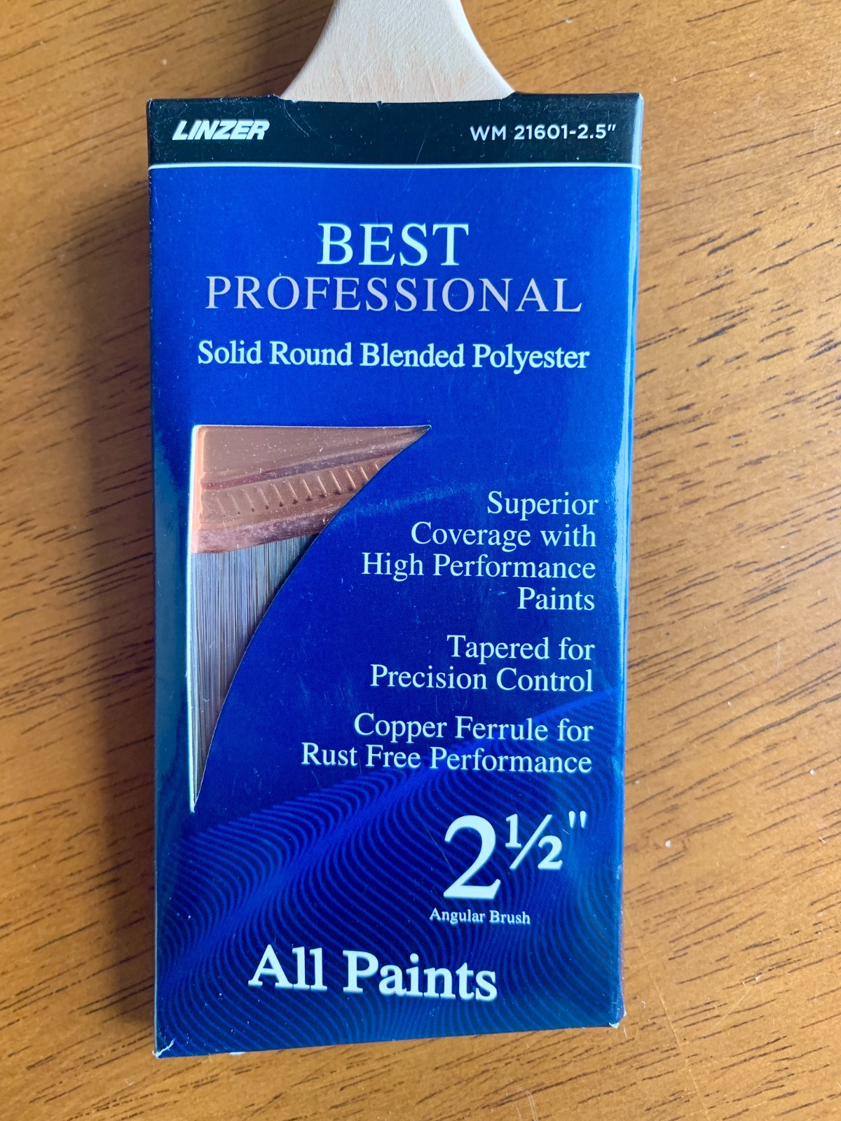 Linzer Best Professional 2.1/2" Angular Paint Brush for All Paints NEW