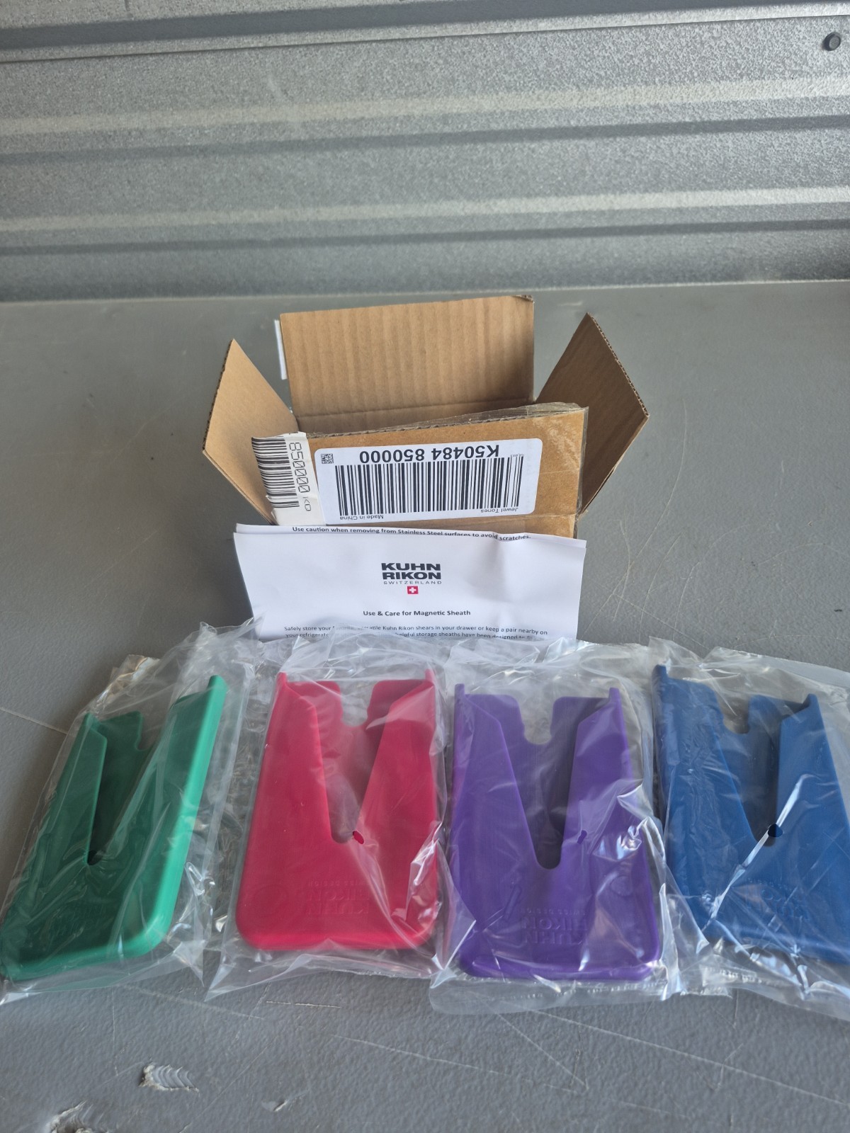 Kuhn Rikon 4 Magnetic Sheaths Jewel Tones K50484