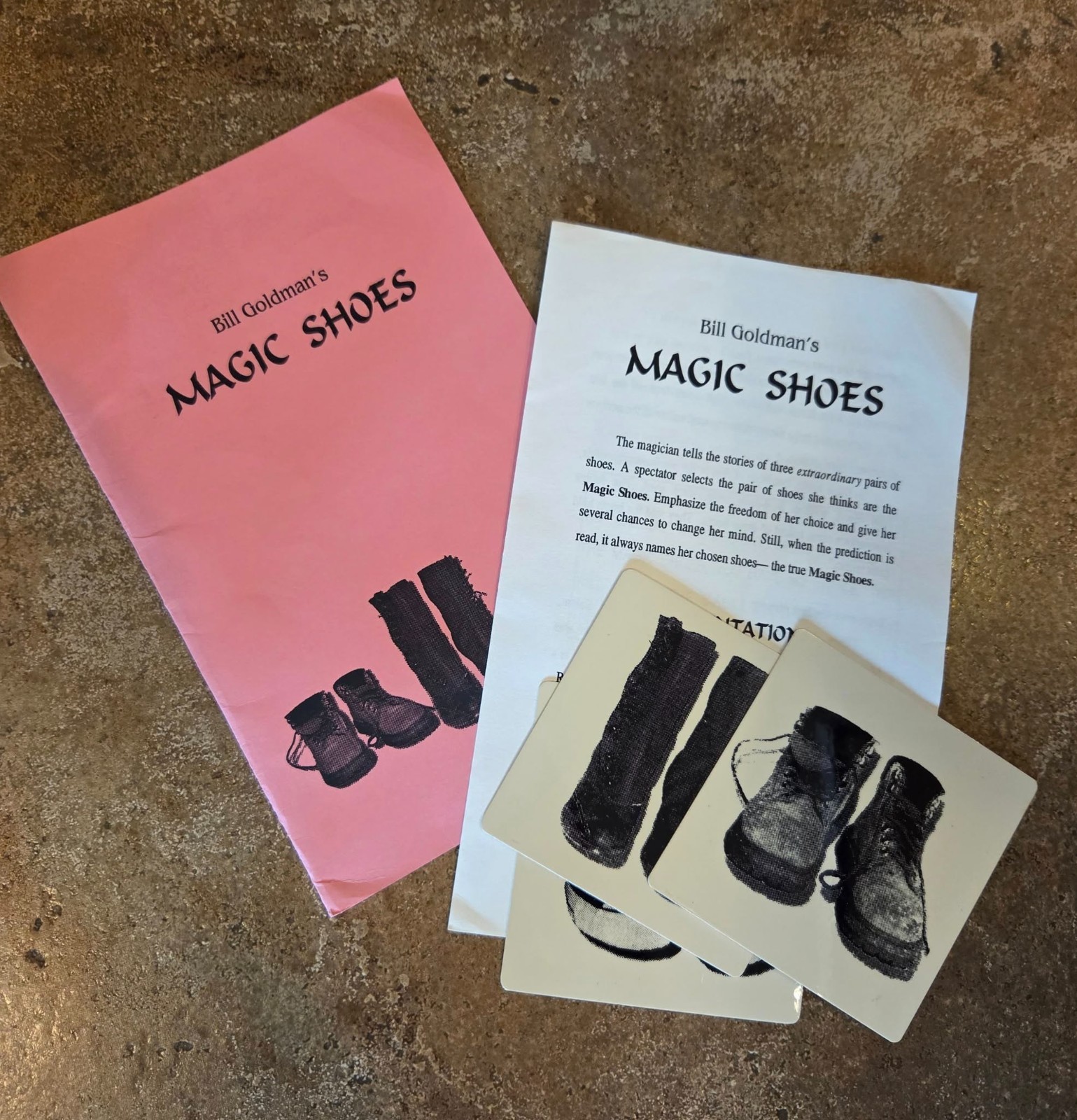 Magic Shoes by Bill Goldman Magic Mentalism Tricks