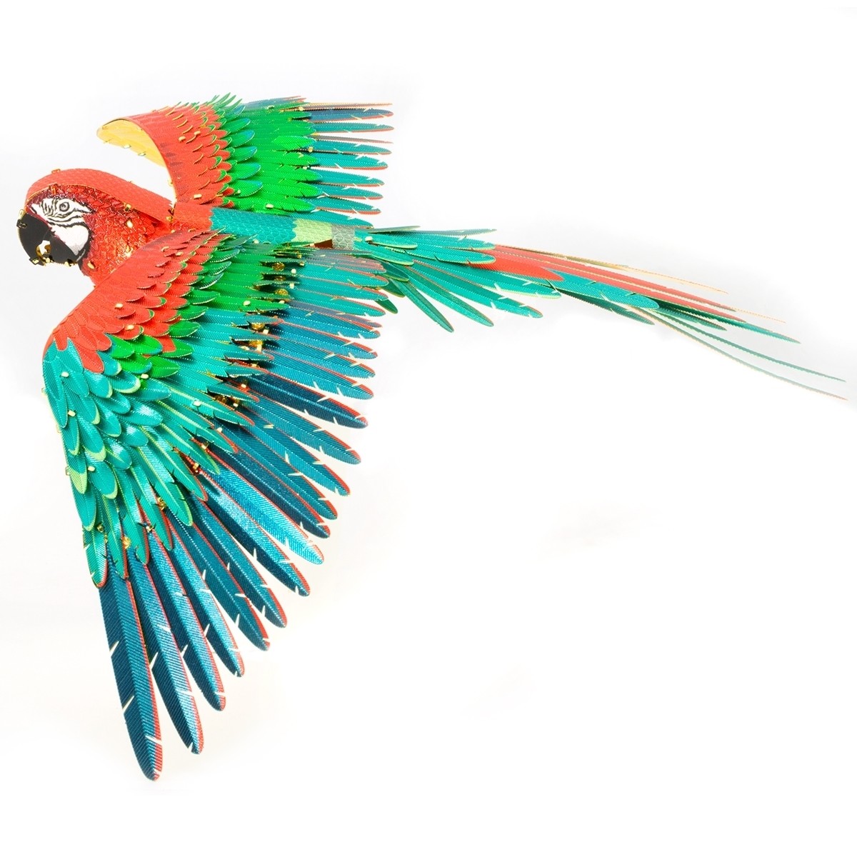 Fascinations ICONX JUBILEE MACAW Parrot 3D Laser Cut Metal Model Kit ICX118