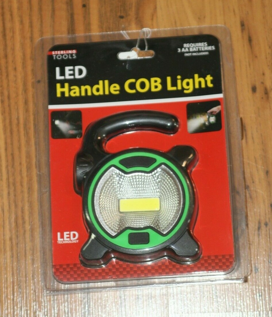 Sterling Tools LED Handle COB LIght. Green Body New