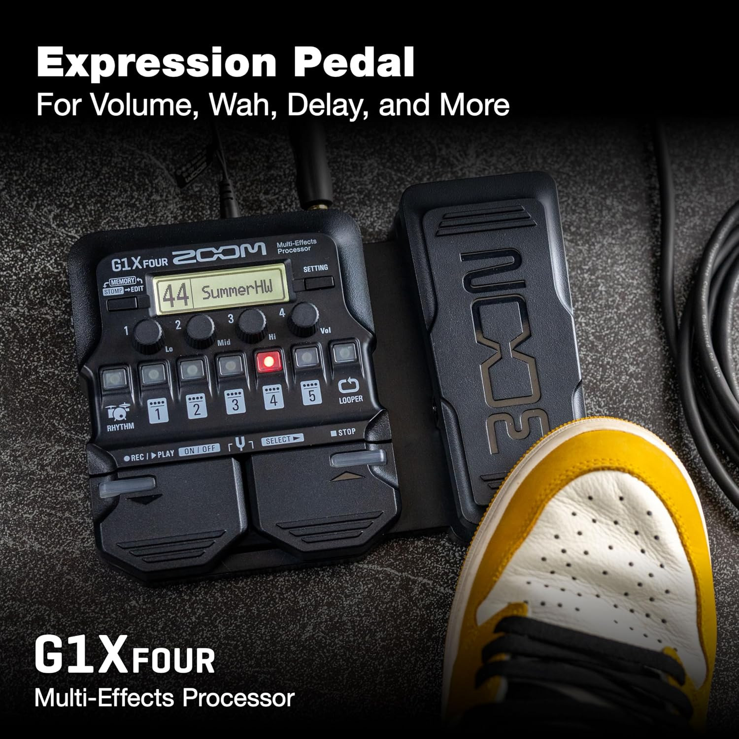 G1X FOUR Guitar Multi-Effects Processor with Expression Pedal, 70+ Effects & Amp