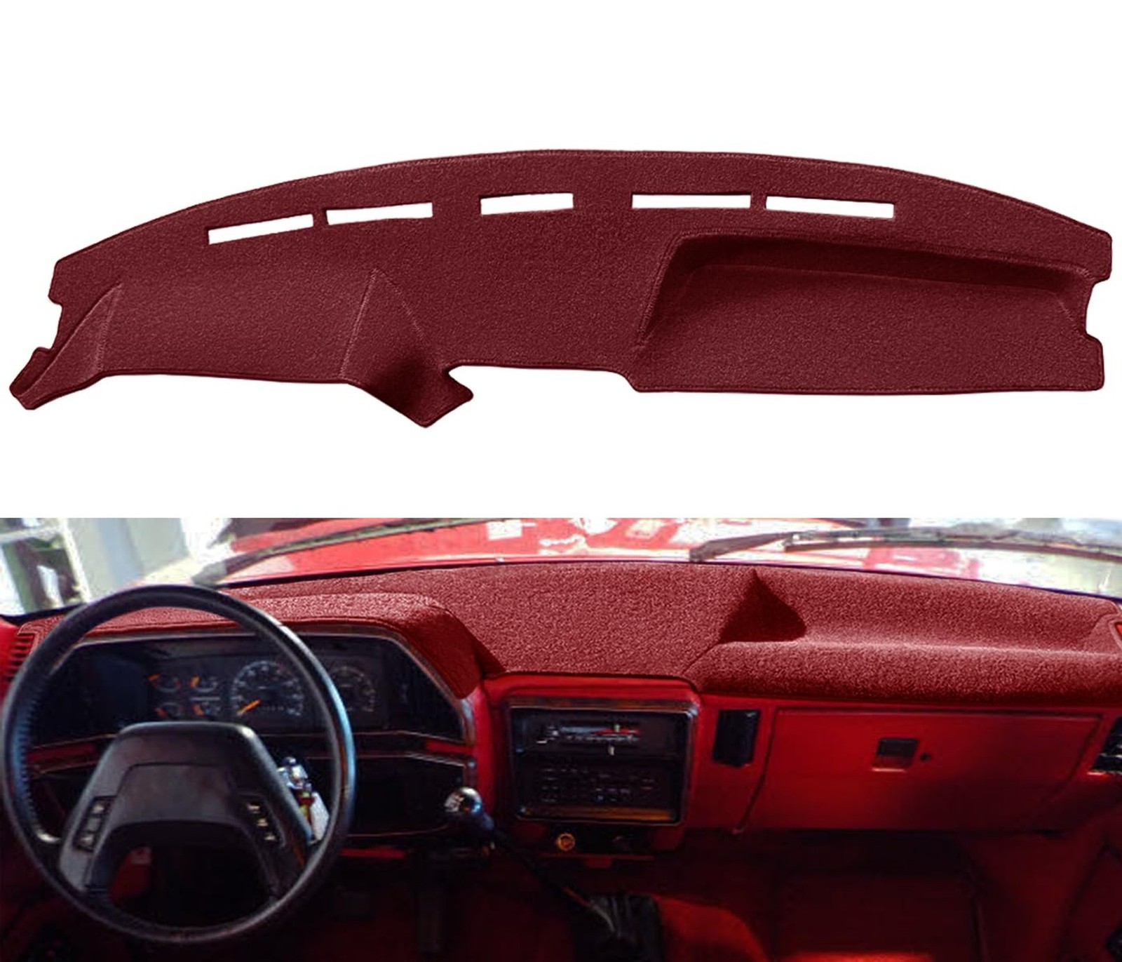 Yiz Dashboard Cover Dash Cover Mat Fit for 1987 1988 1989 1990 1991 Ford F150...