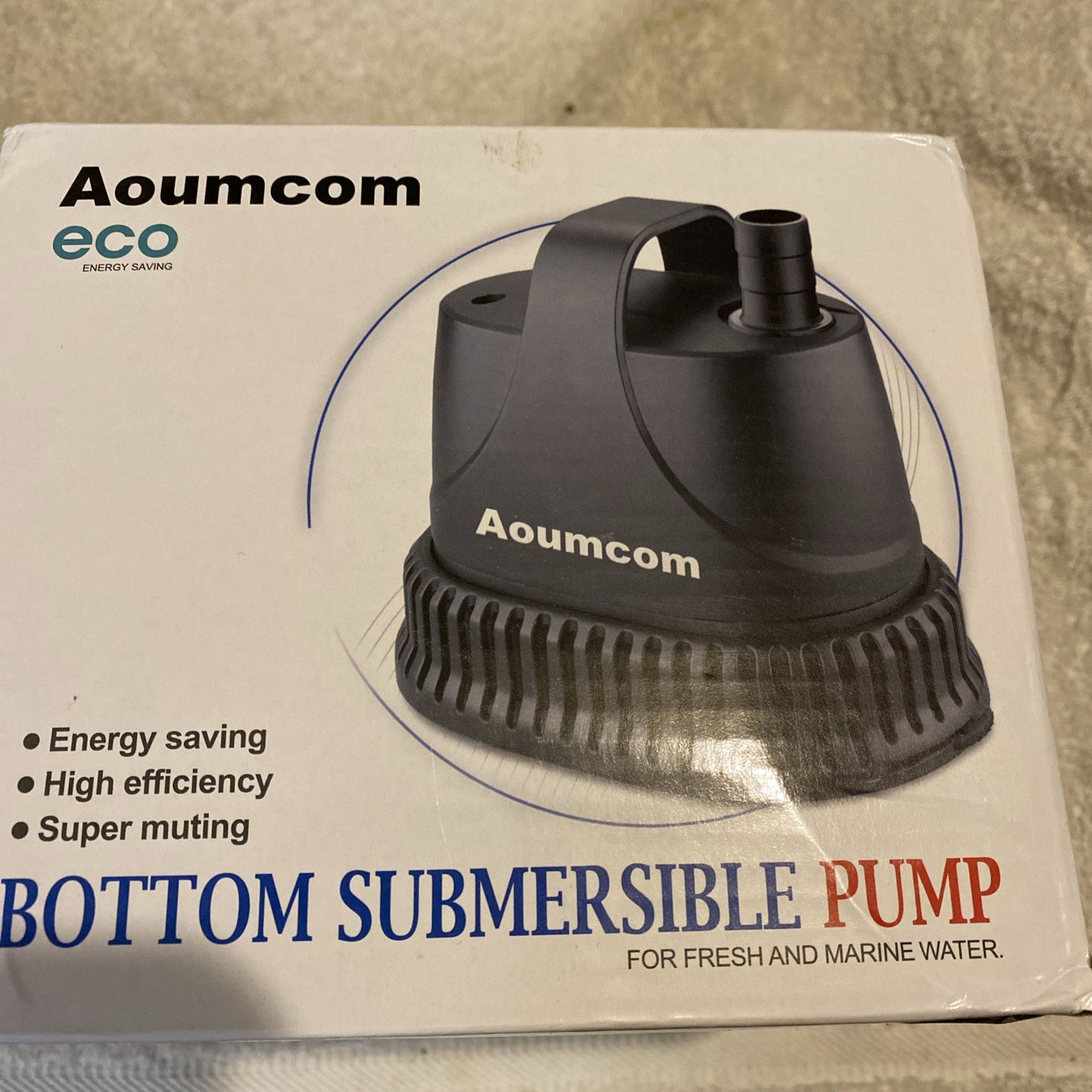 Aoumcom 530 GPH Bottom Submersible Pump - New in box