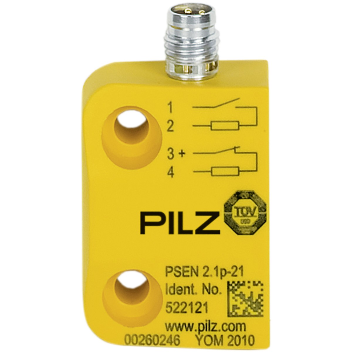 MUSHROOM 522121 PSEN 2.1p-21/8mm/LED/1 Switch