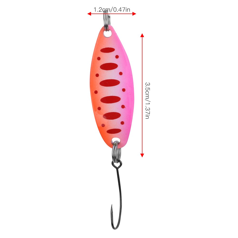 Trout Lures Trout Blinkers For Fishing Trout Lures For Trout3.5g/3.4cm(Orange /