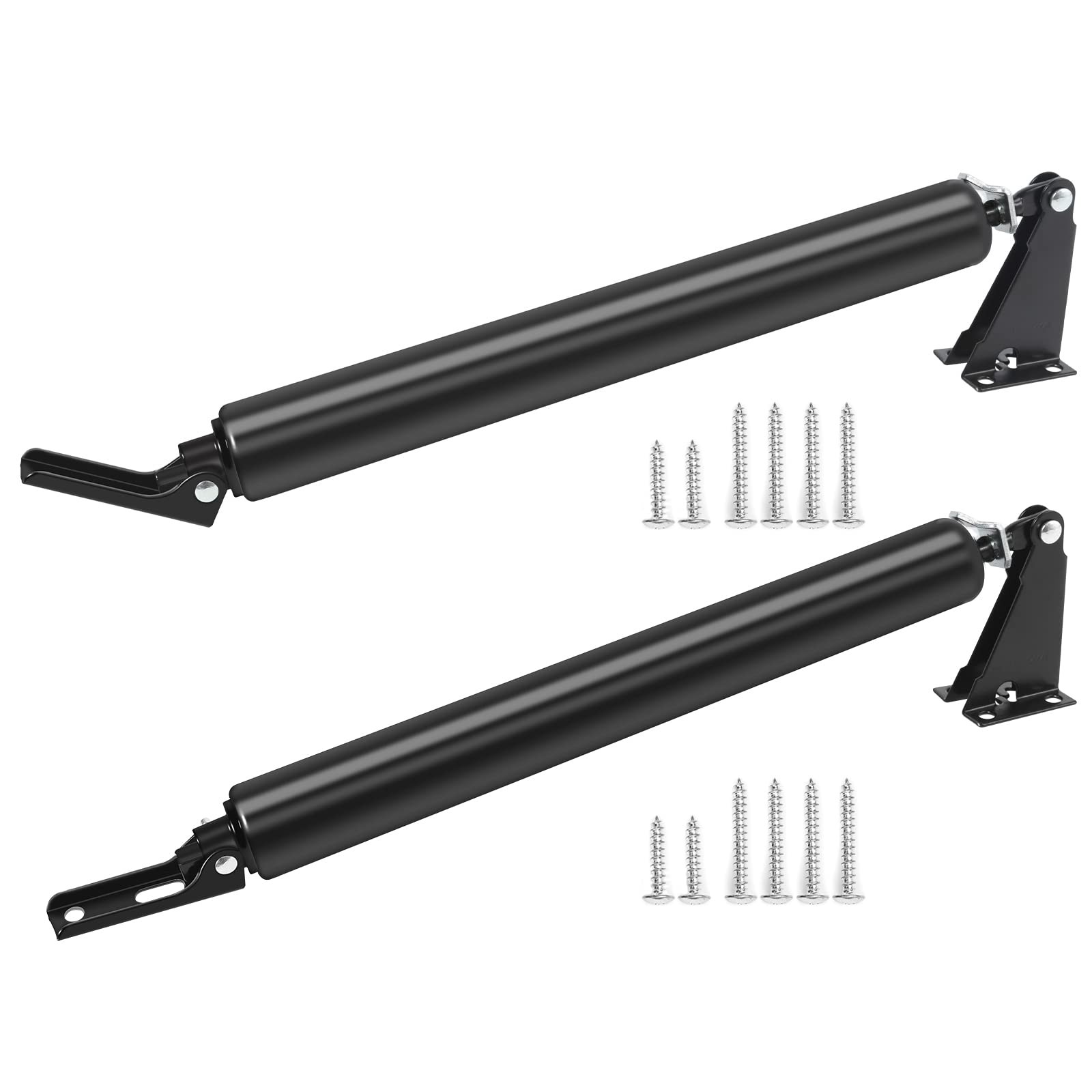 2 Set Black Screen Door Closers Storm Heavy Duty Shock Adjustable Cushion Speed