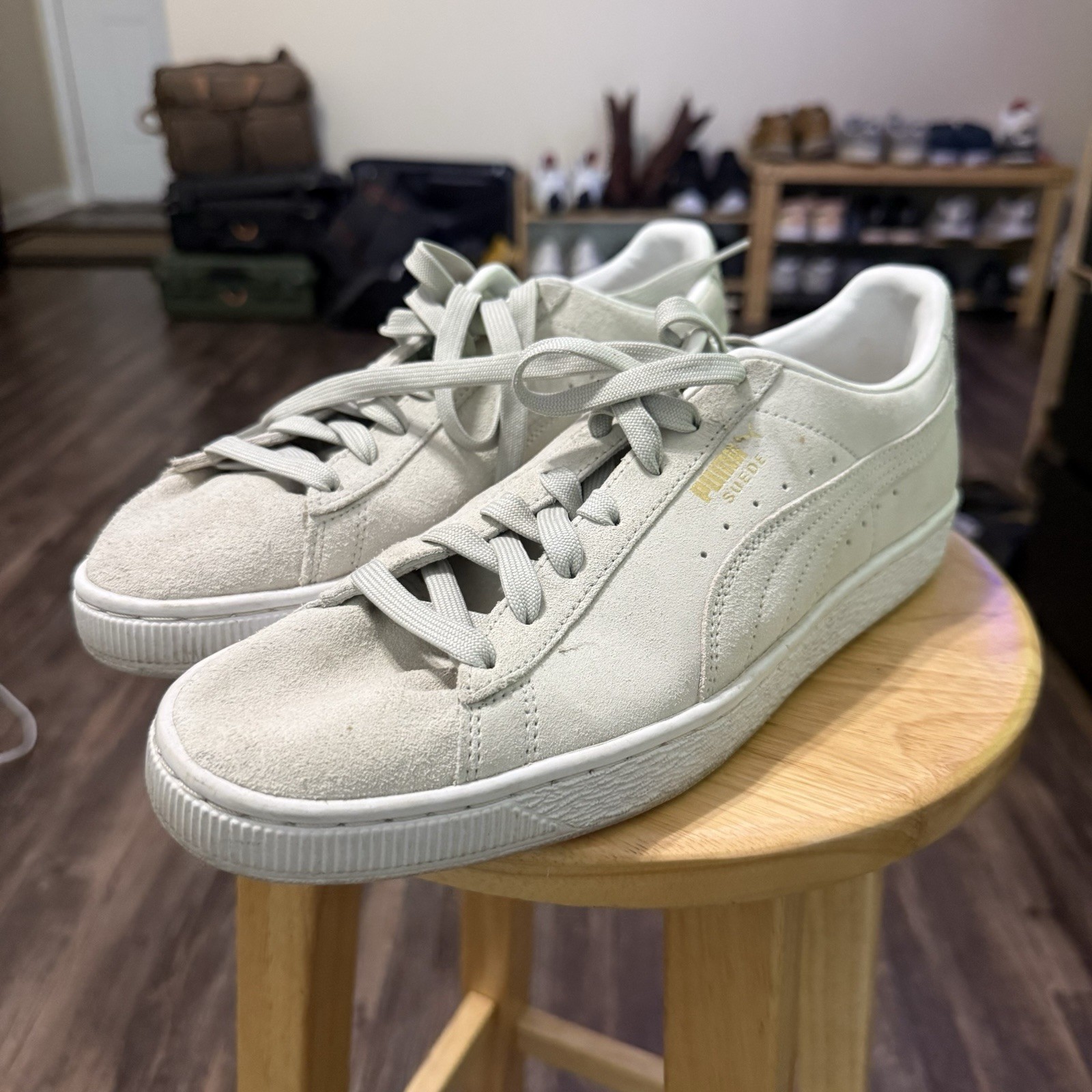 Size US 10.5 - PUMA Suede Classic 21 Grey Violet Lifestyle Sneakers Comfort