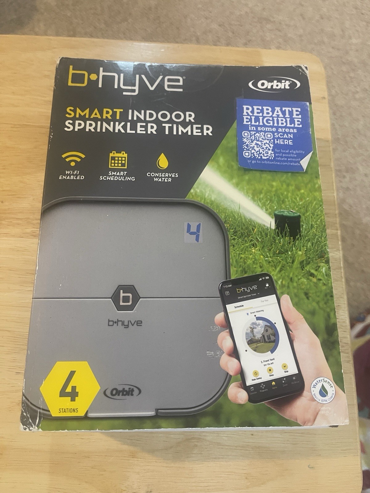 ORBIT B HYVE SMART INDOOR SPRINKLER TIMER 4 STATIONS
