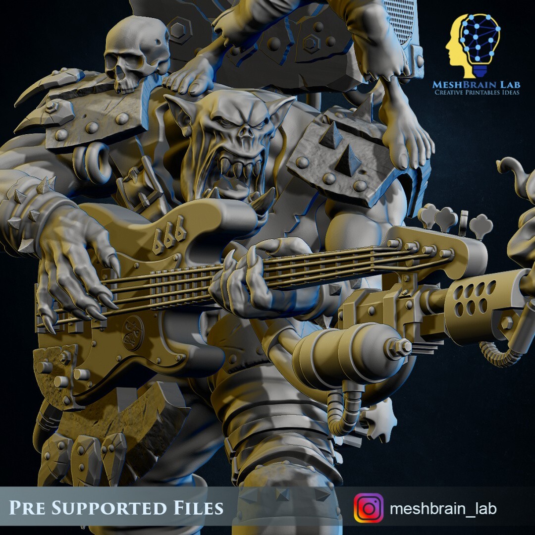 Orkaz WarBoss Jarriz from MeshBrain Labs