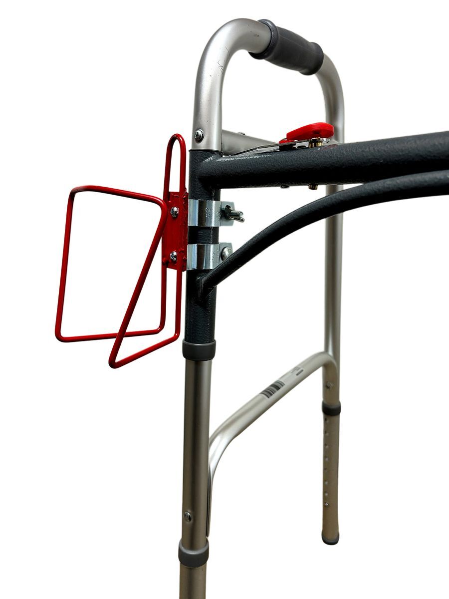 Walker Cup Holder, Durable Aluminum Design, Durable Metal Clasps to Walker