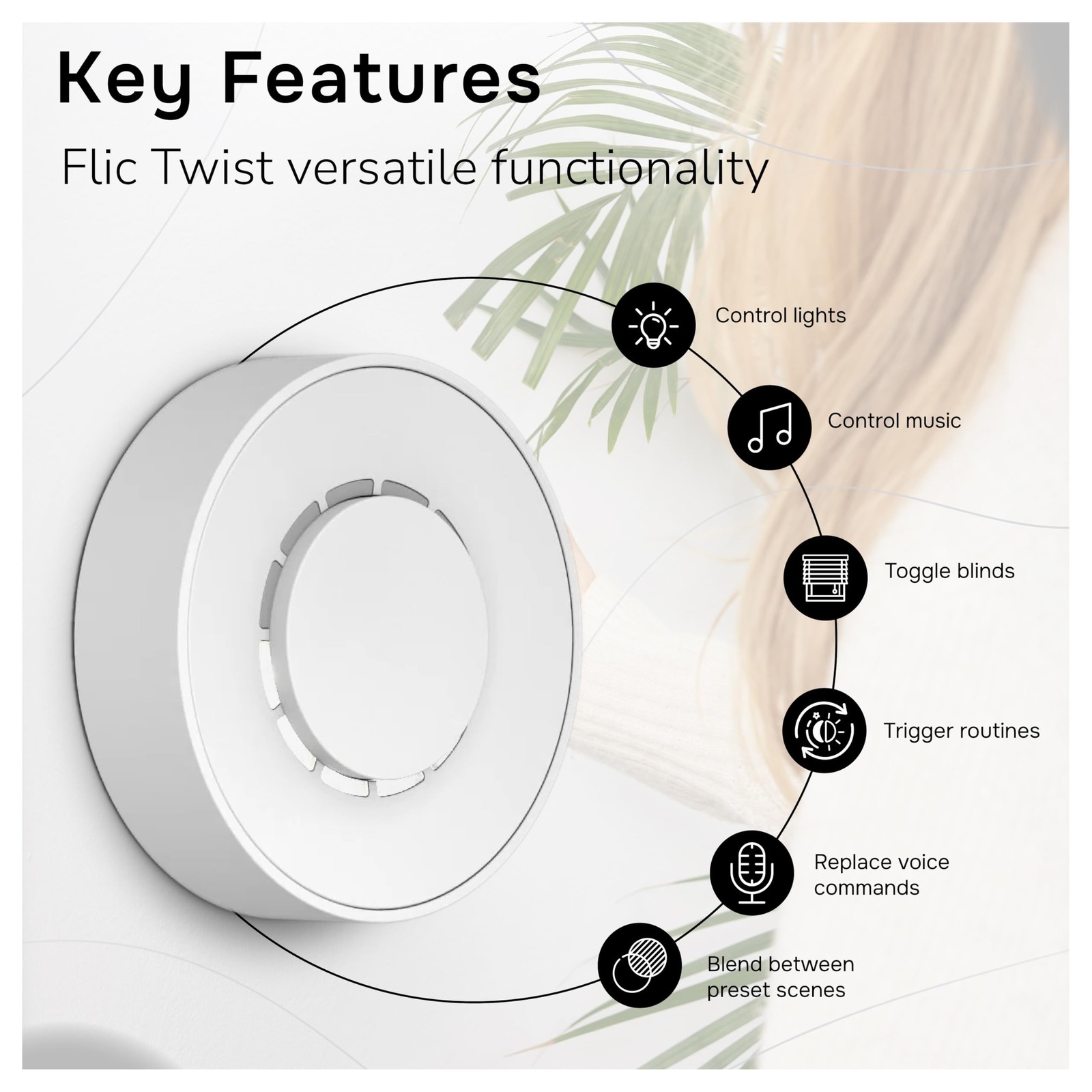 Flic Twist Smart Home Controller Works Matter, Alexa, SmartThings Through Any